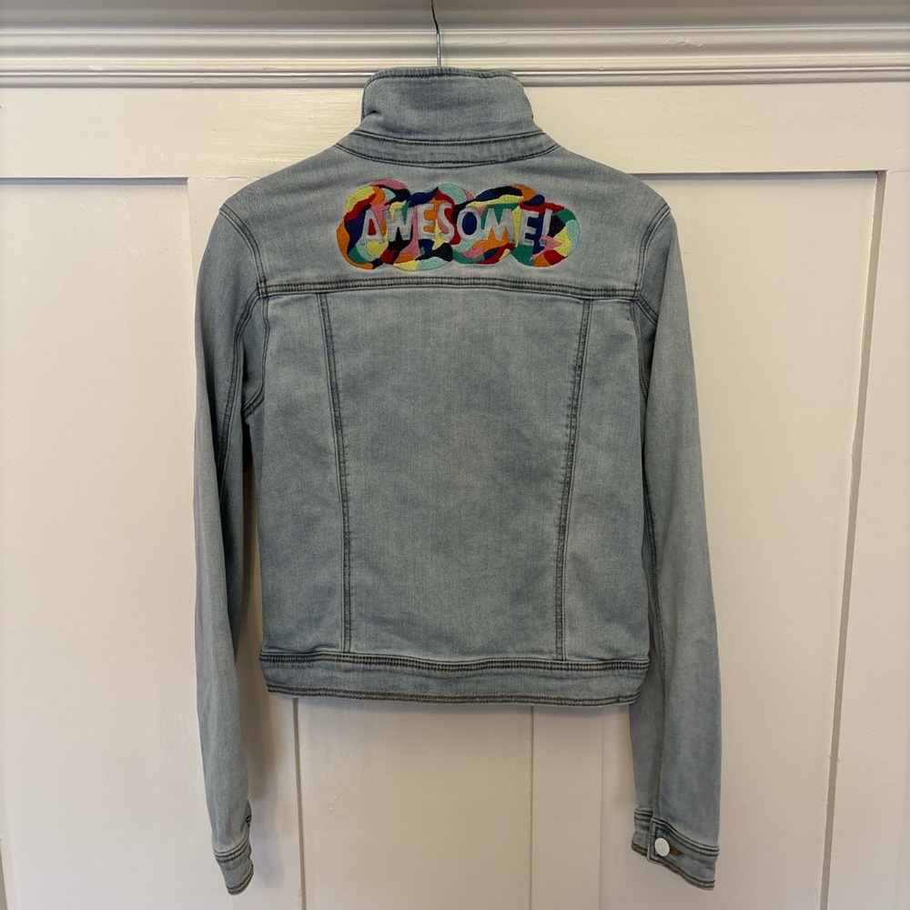 Cat & Jack Light Blue “Awesome” Jean Jacket